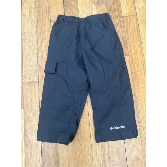 Columbia Cypress Brook II Rain Pants Toddler Black Waterproof Pull On Size 2T - Picture 1 of 4